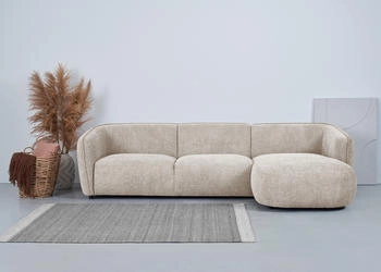andas Ecksofa Ostrup beige 280x73x152cm schlichtes Design, verschiedenen Farben beige