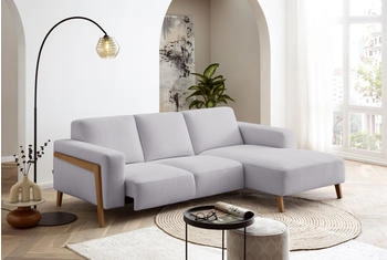exxpo Ecksofa Starr modern klassisches Design grau 250x84x163cm L-Form