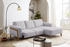 exxpo Ecksofa Starr modern klassisches Design grau 250x84x163cm L-Form