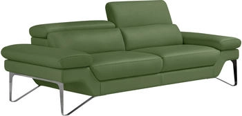 Egoitaliano 2,5-Sitzer Princess grün sprite 236x95x108cm BULL Naturleder geschliffen pigmentiert