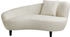 Atlantic Home Collection Chaiselongue Olivia 154x76x90cm PP Nierenform-Sofa beige creme