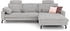 DIE PLANBAR Ecksofa MP-IN20110 L-Form grau 302x87x178cm optional Funktionen erhältlich, Federkern-Polsterung grau