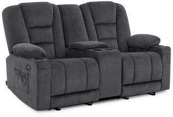 MCombo 2er Sitzer Relaxsofa 150&deg; 174x105x73 cm grau