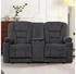 MCombo 2er Sitzer Relaxsofa 150° 174x105x73 cm grau