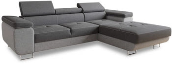 SILAPE Ecksofa Divo Rechts dunkelgrau (Sawana 21/Sawana 05)