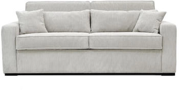 Kauf-Unique 4-Sitzer MONDOVI mit Latten 160 cm - Matratze 16 cm Cord 214x90x96 cm beige
