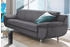 Trendmanufaktur 3-Sitzer Rondo 207 cm Armlehnen chrom Big-Sofa mit Federkern anthrazit