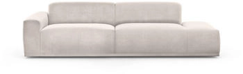 Trendmanufaktur Big-Sofa Braga mit Kaltschaum Megasofa Cord modernes mit Sitzkomfort 277x72x107 cm sand