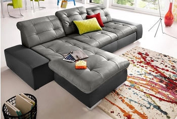 sit&more Ecksofa Palomino L-Form XL oder XXL und mit BettFunktion schwarz/steingrau/steingrau schwarz sit&more Ecksofa Palomino L-Form XL oder XXL und mit BettFunktion schwarz/steingrau/steingrau schwarz