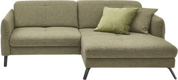 set one by Musterring Ecksofa SO 4400 V, mit motorischer Bettfunktion & Kopfverstellung schwarz khaki 259x84 cm - 84x167 cm