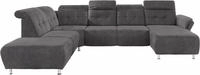 Home affaire Wohnlandschaft "Manhattan U-Form" 2 Sitze mit elektrischer