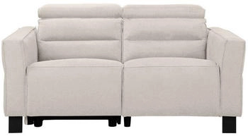 Places of Style 2-Sitzer Carpari, 162 cm mit manueller od. elektrischer Relaxfunktion und USB, sowie Kopfteilverstellung creme/creme