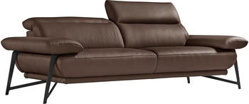 Egoitaliano 2,5-Sitzer Anais, Designsofa mit Sitzkomfort Designfuß, inkl. verstellbarer Kopfteile, chocolate
