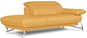 Egoitaliano Ottomane Anais Designsofa mit Sitzkomfort Designfuß inkl. verstellbarer Kopfstützen gelb