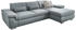DIE PLANBAR Ecksofa MP-IN17041 L-Form mit Sitztiefenverstellung optional Kopfteilverstellung & BettFunktion steel