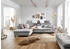 DIE PLANBAR Ecksofa MP-IN14007 L-Form mit Bettfunktion und verstellbaren Kopfstützen, Cord grey