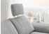 DIE PLANBAR Ecksofa MP-IN14007 L-Form mit Bettfunktion und verstellbaren Kopfstützen, Cord grey