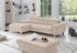 Cotta Collection Ecksofa Komaris L-Form mit Kopfteilverstellung Bettfunktion & Beleuchtung beige 244x72x166 cm