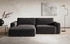 Cotta Collection Ecksofa Lasso L-Form XL-Sofa, mit breiter Recamiere im trendigen Cord oder angenehmen Strukturstoff, anthracite