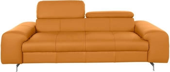 Cotta Collection 3-Sitzer Chef, 3-Sitzer mit eleganter Steppung, Bodenfreiheit 12,5 cm Amber, 227x92x105 cm
