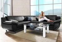 TRENDMANUFAKTUR Ecksofa "Rondo 267 cm, optional mit Schlaffunktion, breite...