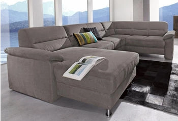 sit&more Wohnlandschaft Ascara U-Form inklusive Boxspring/Federkern-Polsterung, mit BettFunktion grau grau sit&more Wohnlandschaft Ascara U-Form inklusive Boxspring/Federkern-Polsterung, mit BettFunktion grau grau