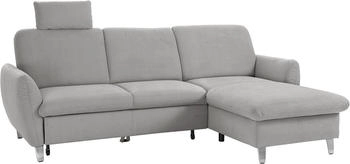 sit&more Ecksofa Daytona L-Form mit Federkern einer Kopfstütze und mit BettFunktion silber sit&more Ecksofa Daytona L-Form mit Federkern einer Kopfstütze und mit BettFunktion silber