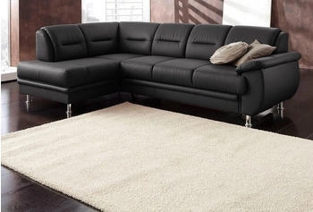 sit&more Ecksofa Mailand L-Form mit BettFunktion schwarz sit&more Ecksofa Mailand L-Form mit BettFunktion schwarz