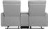 Home Affaire 2-Sitzer Daoulas, 2er-Kinosofa TV-Sessel Multimedia-Sofa mit Relaxfunktion Getränkehalter hellgrau