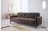 exxpo 3-Sitzer Grande, hochwertiges Schlafsofa Microvelours, mit Bettfunktion und Federkern braun
