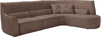 Egoitaliano Ecksofa Puffy, mit Ottomane, mit und ohne elektrischer RelaxFunktion mud