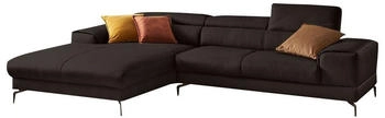 Willi Schillig Ecksofa piedroo303x70x193cmLonglifeXtra-LederZ59 Longchairlinks mit Kopfteil/-ohne Sitztiefenverstellung braun (braunz59)