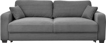 Stella Trading ED EXCITING DESIGN Schlafsofa Carrara mit Schlaffunktion & Bettkasten anthrazit