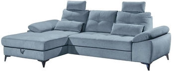 Stella Trading ED EXCITING DESIGN Ecksofa Auckland mit Schlaffunktion & Bettkasten denim