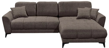 Stella Trading ED EXCITING DESIGN Ecksofa Bern mit Schlaffunktion & Bettkasten Espresso