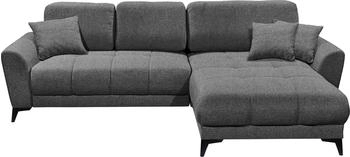Stella Trading ED EXCITING DESIGN Ecksofa Bern mit Schlaffunktion & Bettkasten Anthrazit