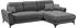 Stella Trading ED EXCITING DESIGN Ecksofa Bern mit Schlaffunktion & Bettkasten Anthrazit