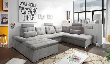 Stella Trading ED EXCITING DESIGN Wohnlandschaft Nalo mit Schlaffunktion Schlamm