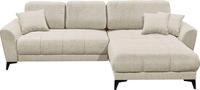 ED EXCITING DESIGN Ecksofa "Bern L-Form" mit Bettfunktion, Bettkasten & 3 Zierkissen