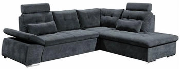 Stella Trading ED EXCITING DESIGN Ecksofa Nalo mit Schlaffunktion Anthrazit