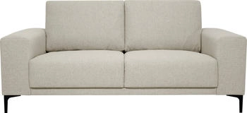 Places of Style 2-Sitzer Xander 164 cm Webstoff, Soft-Touch Chenille, schwarze Metallfüßen, beige