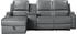 Home Affaire Ecksofa Napori Multimediasofa, 3er Kinosessel XXL, L-Form Kinosofa mit RelaxFunktion Getränkehalter, Staufach grau