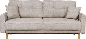 Home Affaire 2-Sitzer Triplo, mit Steppung im Rückenbereich, incl. Zierkissen 165/100/89 cm creme, 164x89x100 cm