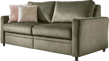 DIE PLANBAR Schlafsofa MP-PD19021, mit Längsschläferfunktion 80 bzw. 160x210 cm olive