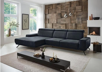 DIE PLANBAR Ecksofa PN-EM20041 L-Form motorisches Canape oder Sitztiefenverstellung nightblue