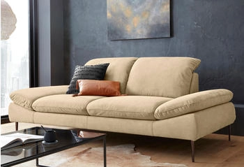 Willi Schillig 2,5-Sitzer enjoy&MORE 232x87x110 cm Stoff S37 mit Kopfteil/-mit Armlehne/-mit Sitztiefenverstellung beige (sahara s37)