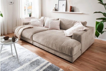 Kawola Big-Sofa Sofa Stoff od. Cord taupe 290x85x170 cm
