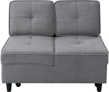 Atlantic Home Collection Schlafsofa Freddy 107x85x85cm inkl. Kissen grau