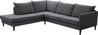 ATLANTIC home collection Ecksofa "Rekvik L-Form" mit Wellenunterfederung, mit