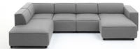 ATLANTIC home collection Wohnlandschaft "Bulky U-Form" in U-Form und XXL...